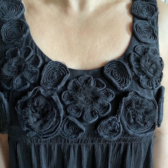 ECi NY Women’s Tunic Dress size 8 w/ Rosettes Black Sleeveless OFFERS WELCOMED f - Picture 11 of 11